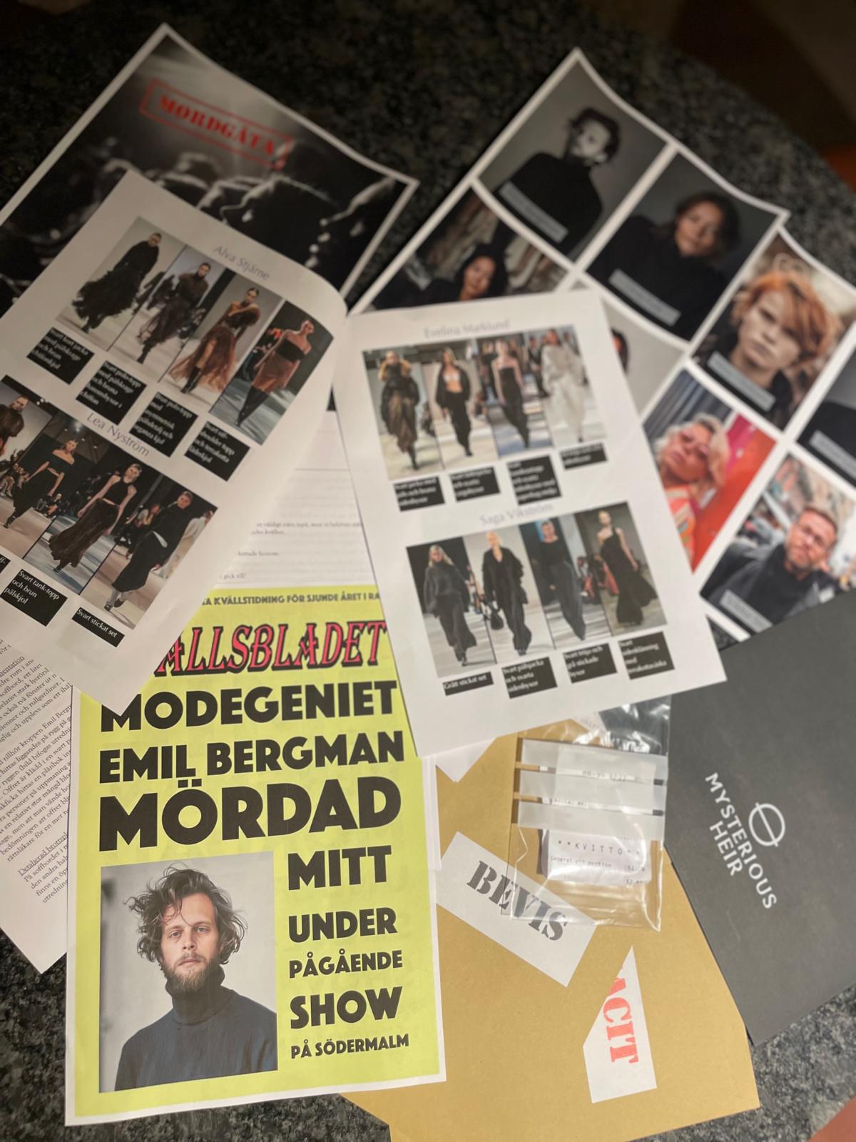 mordgåta, sällskapsspel, födelsedagspresent, present, upplevelse